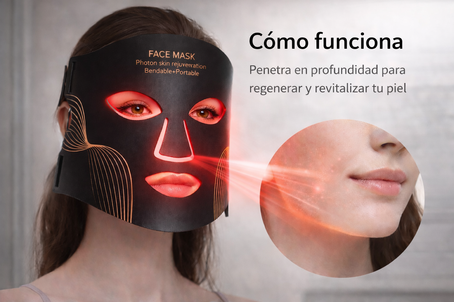 Thalita Glow Mask™ – Máscara LED Facial 7 Colores